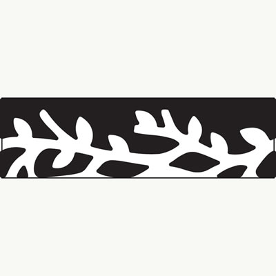 Martha Stewart Crafts - Punch Around the Page - Woodland Branch Edge - use alone or with corner punch MSC-P-42-50019  (sold individually)