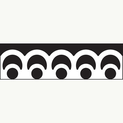 Martha Stewart Crafts - Punch Around the Page - Optic Dot Edge - use alone or with corner punch MSC-P-45-50030  (sold individually)