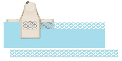 Martha Stewart - 2 in 1 Deep Edge Punch - Simple Lattice  (sold individually)
