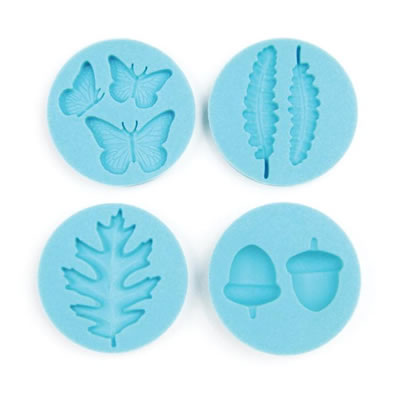 Crafter's Clay Silicon Molds - Woodland  (sold in 3's)