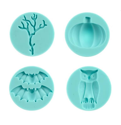 Crafter's Clay Silicon Molds - Spooky Halloween  (sold in 3's)