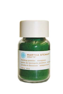 Martha Stewart - Flocking Powder - Evergreen  (sold in 3's)
