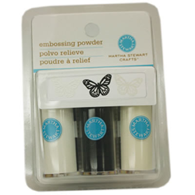 Martha Stewart Crafts - Embossing Powders  Essentials 3/pk  *discontinued* MSC (sold individually)