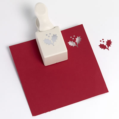 Martha Stewart Crafts - Medium Craft Punch - Holly  (sold individually)