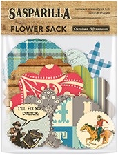 October Afternoon - Sasparilla - Flower Sack  (sold in 3's)