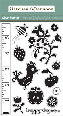 October Afternoon - Cherry Hill - Clear Stamps 4x6  (sold individually)