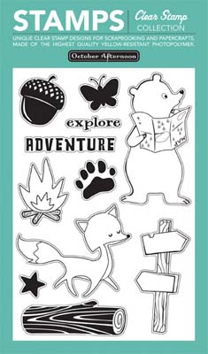 October Afternoon - Campfire - Clear Stamps 4x6  (sold individually)