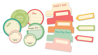 October Afternoon - Cakewalk - Tidbits  (sold in 3's)