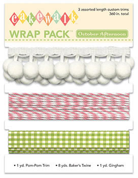 October Afternoon - Cakewalk - Wrap Pack  (sold in 3's)