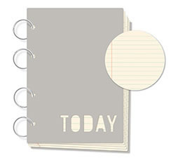 October Afternoon - 9 to 5 - Today" Here & Now Mini Book  (sold in 3's)"