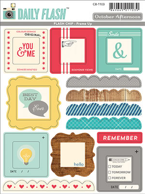 Daily Flash - 6x8 Chipboard Shapes - Frame Up  (sold in 3's)