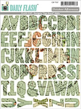 Daily Flash - 6x8 Sign Board Chipboard Alphas - Navigate (sold in 3's)