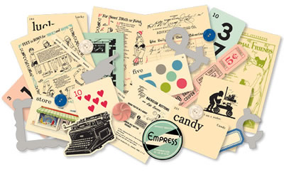 October Afternoon - 5&Dime - Miscellany  (sold in 3's)