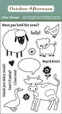 October Afternoon - Farm Fresh - Clear Stamps 4x6  (sold individually)