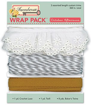 October Afternoon - Farmhouse - Wrap Pack  (sold in 3's)
