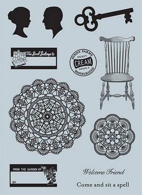 October Afternoon - Farmhouse - Clear Stamp Set  (sold individually)