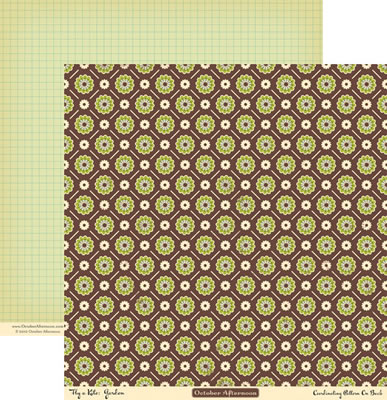 October Afternoon - Fly a Kite - Garden 12x12 d/sided paper  (pack of 10)
