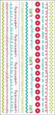 October Afternoon - Fly a Kite - Border Rub-ons  (sold in 3's)