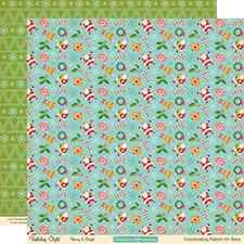 October Afternoon - Holiday Style - Merry & Bright 12x12 d/sided paper  (pack of 10)