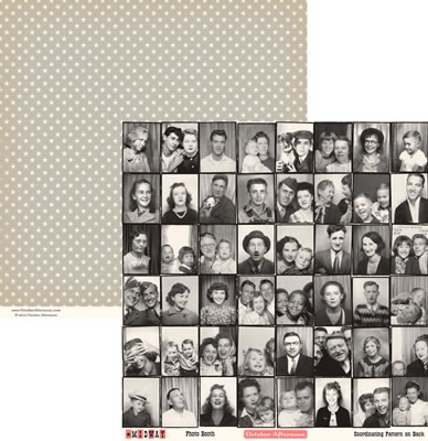 October Afternoon - Midway - Photo Booth 12x12 d/sided paper  (pack of 10)