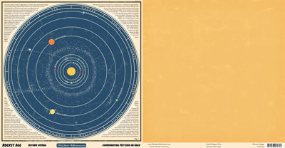 October Afternoon - Rocket Age - Return Voyage 12x12 d/sided paper  (pack of 10)