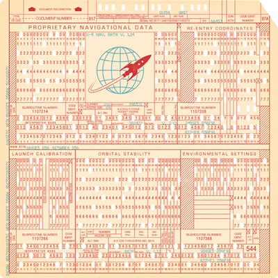 October Afternoon - Rocket Age - Docking Maneuver 12x12 die-cut paper  (pack of 5)