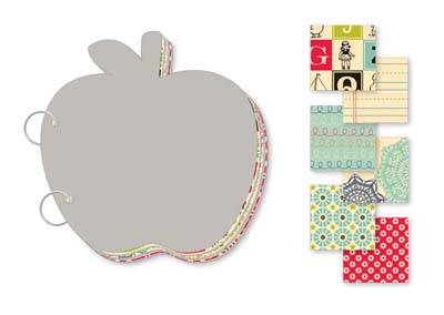 October Afternoon - Schoolhouse - Apple Mini Album  (sold in 3's)