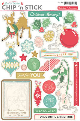 Silent Night - 8x12 Chip'n'Stick Chipboard Shapes  (sold in 3's)