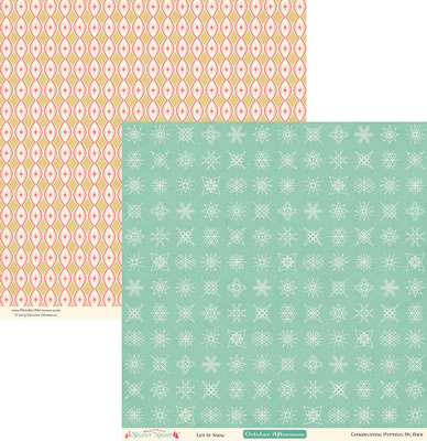 Silent Night - Let it Snow 12x12 d/sided paper  (pack of 10)