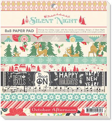 Silent Night - 8x8 Paper Pad  (sold in 3's)