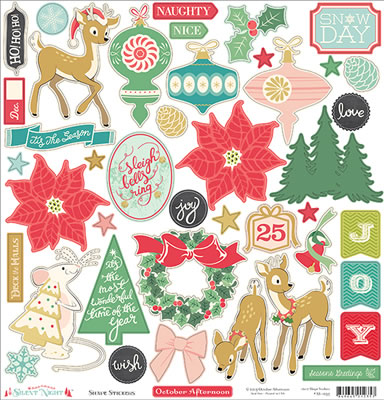Silent Night - 12x12 Shape Sticker Sheet  (sold in 6's)