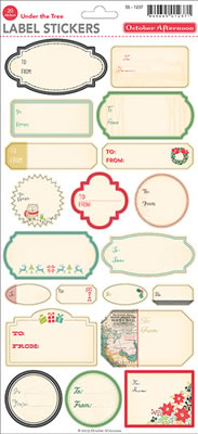 Silent Night - Label Sticker Sheet  (sold in 6's)