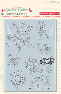 Silent Night - Donnie & Blitz Rubber Stamp Set  (sold individually)