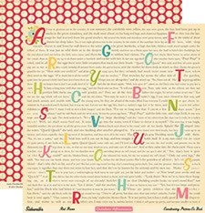 October Afternoon - Sidewalks - Red Rover 12x12 d/sided paper  (pack of 10)