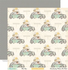 October Afternoon - Travel Girl - Mix Tape 12x12 d/sided paper  (pack of 10)