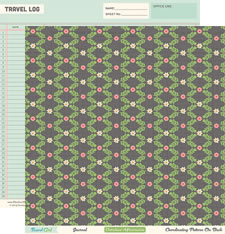 October Afternoon - Travel Girl - Journal 12x12 d/sided paper  (pack of 10)