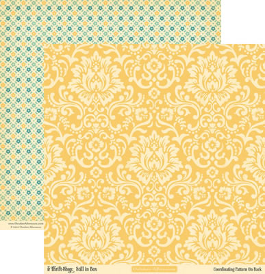 October Afternoon - Thrift Shop - Still in Box 12x12 d/sided paper  (pack of 10)