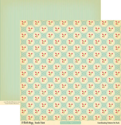 October Afternoon - Thrift Shop - Needs Paint 12x12 d/sided paper  (pack of 10)
