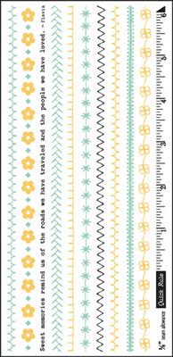 October Afternoon - Thrift Shop - Border Rub-ons  (sold in 3's)