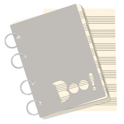 October Afternoon - Witch Hazel - Boo Mini Book  (sold in 3's)
