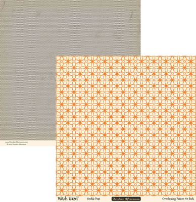 October Afternoon - Witch Hazel - Freckle Dust 12x12 d/sided paper  (pack of 10)