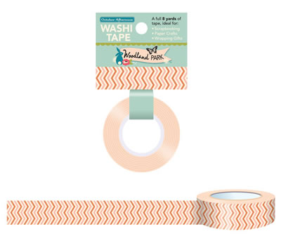October Afternoon - Woodland Park - Washi Tape - Chevron  (sold in 3's)