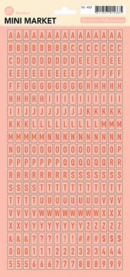 October Afternoon - Woodland Park - sticker Mini Market Sheet - Sherbet  (sold in 3's)