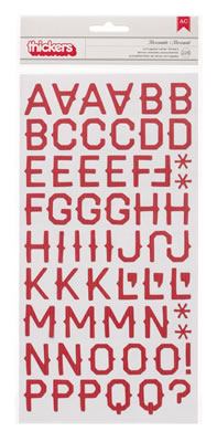 Pebbles Inc - Walnut Grove - Thcikers - Corrugated - Mercantile - Crimson  (sold in 3's)