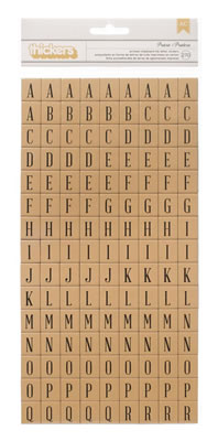 Pebbles Inc - Walnut Grove - Thickers - Printed Chipboard - Prairie - Kraft  (sold in 3's)