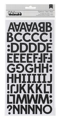 Pebbles Inc - Family Ties - Thickers - Corrugated - Togetherness: Black  (sold in 3's)