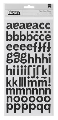 Pebbles Inc - Family Ties - Thickers - Corrugated - Hugs: Black  (sold in 3's)