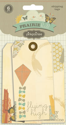 Pink Paislee - Prairie Hill - Printed Manilla Shipping Tags  (sold in 3's)
