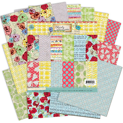 Pink Paislee - She Art - 6x6 Petitie Paper Pack  (sold in 3's)