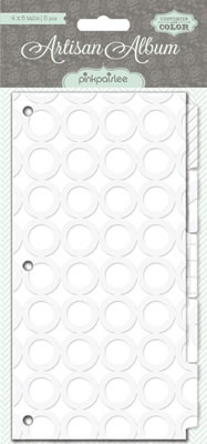Pink Paislee - Artisan Collection - 4x8 Album Tab Dividers  (sold in 3's)